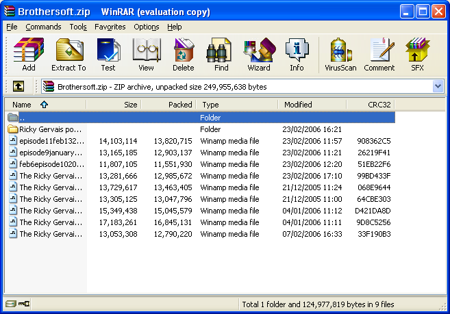 Get into pc WinRAR 2023 interface