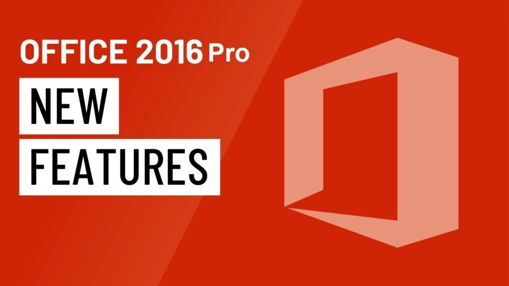 Microsoft Office 2016 Professional features