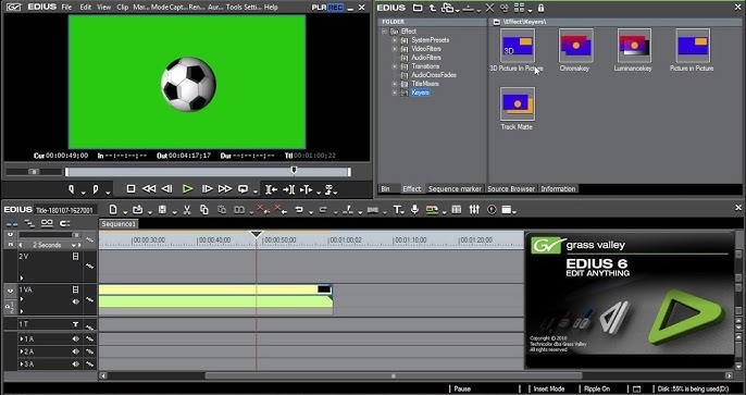 edius 6 Software interface