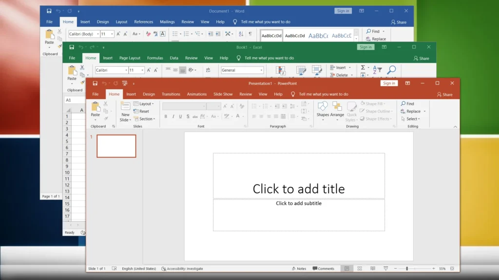 Microsoft Office 2016 Pro Screenshot