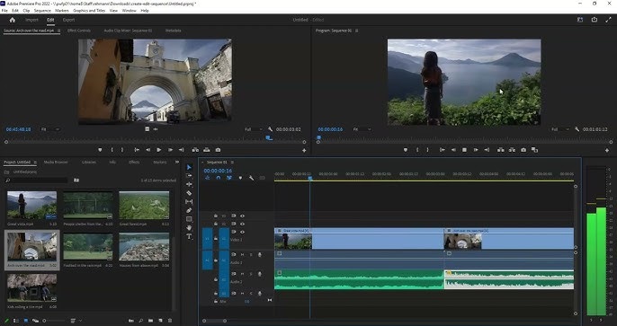 Adobe Premiere Pro 2022 Software Screenshot