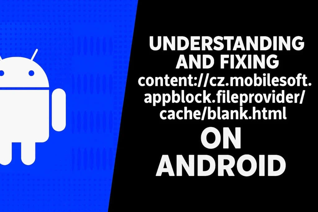 Understanding and Fixing content://cz.mobilesoft.appblock.fileprovider/cache/blank.html on Android Understanding and Fixing content://cz.mobilesoft.appblock.fileprovider/cache/blank.html on Android