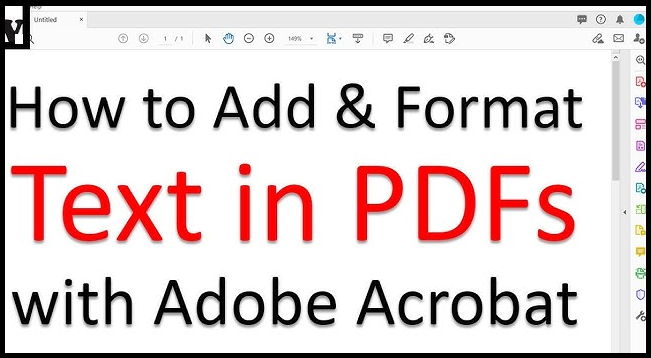 How to Add and Format Text in PDFs with Adobe Acrobat reader
