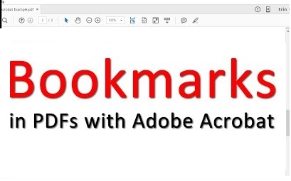 How to Create Bookmark in Adobe Reader