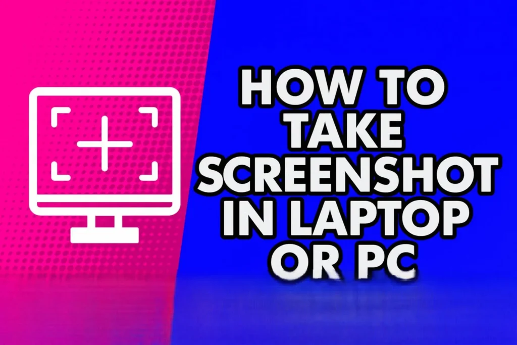 How To Take Screenshot in Laptop or PC