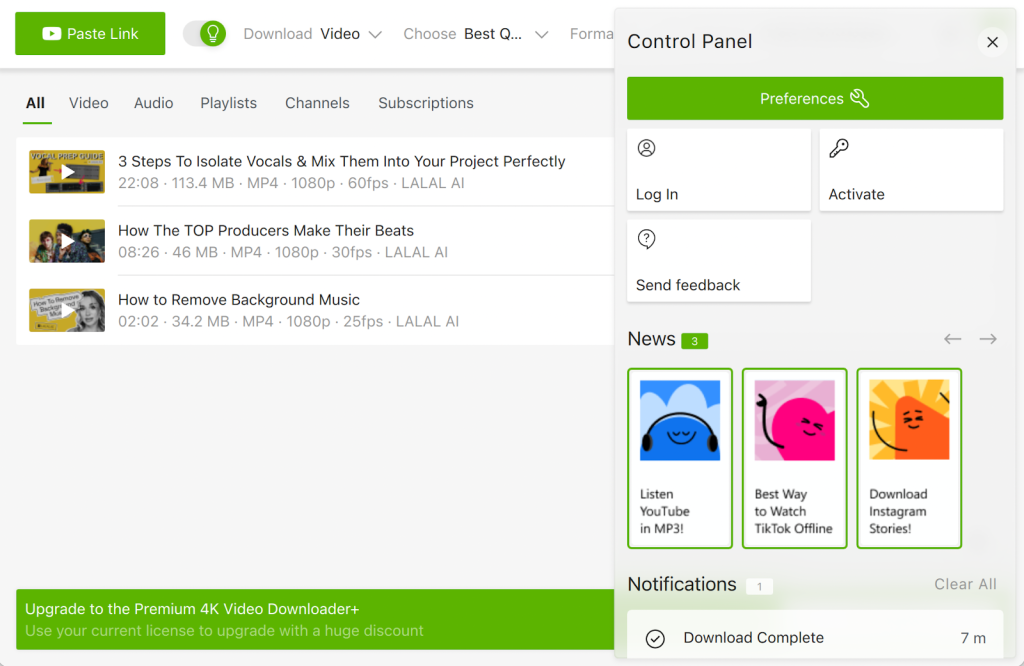 4K Video Downloader Plus 2025 Screenshot