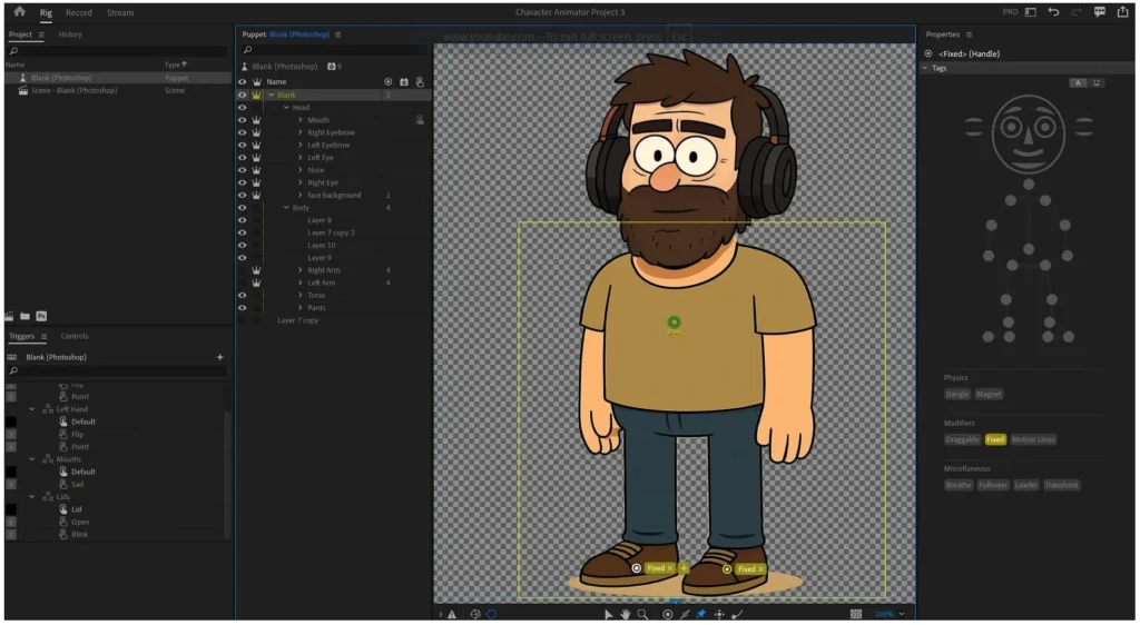Adobe Character Animator 2025 Screenshot