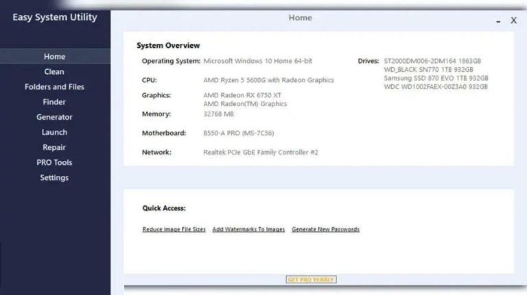 Easy System Utility Pro 2025 screenshot