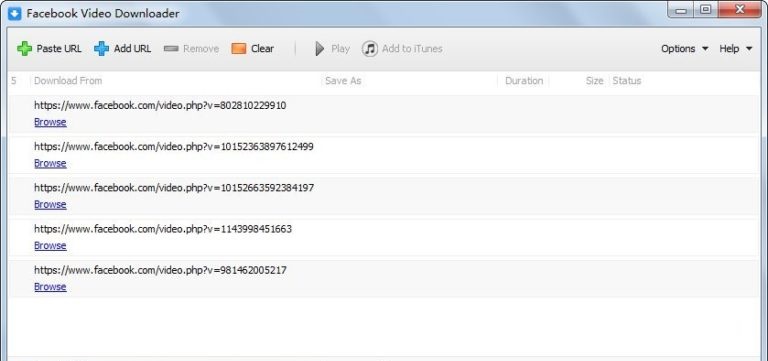 Facebook Video Downloader 2025 Screenshot