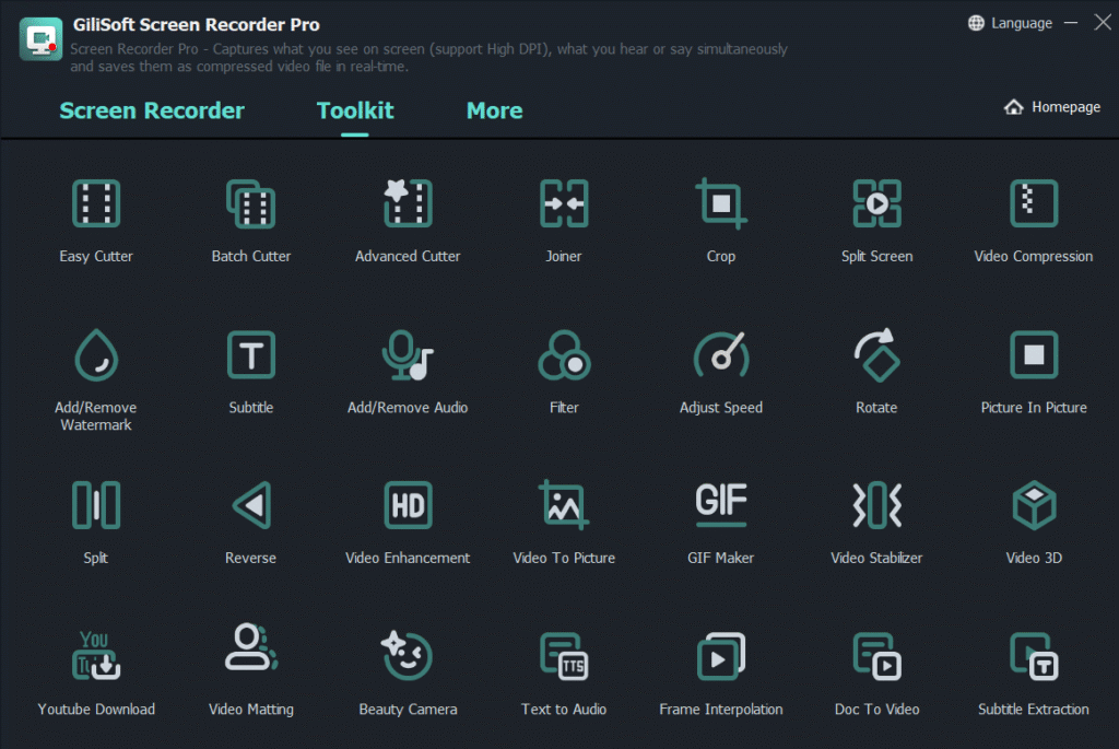GiliSoft Screen Recorder Pro 2025 Latest Version screenshot