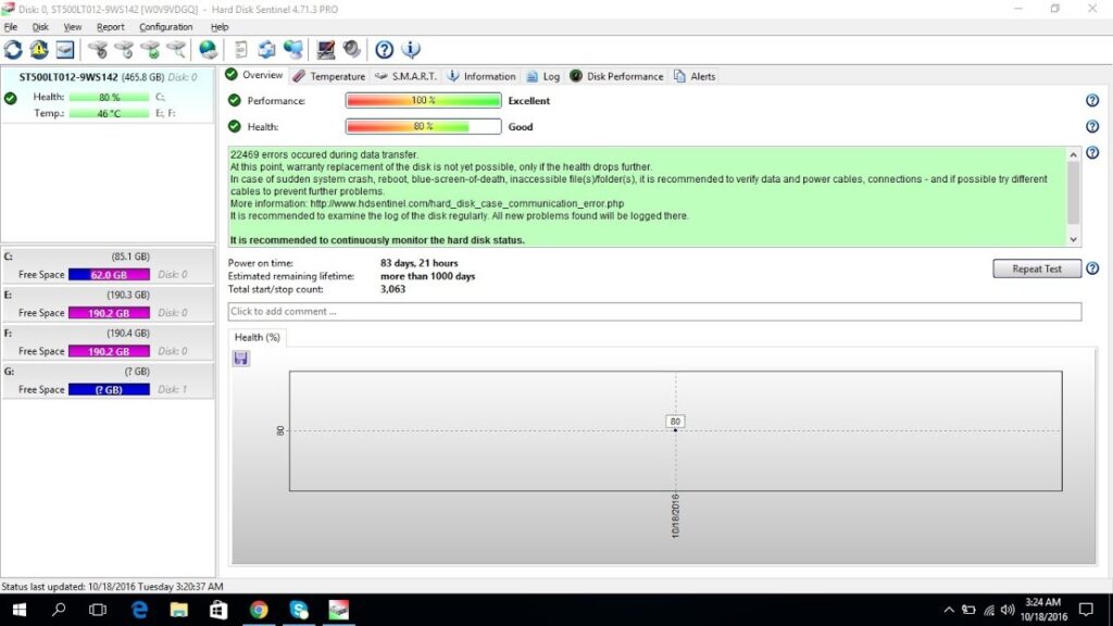 Hard Disk Sentinel Pro 2025 Software Screenshot
