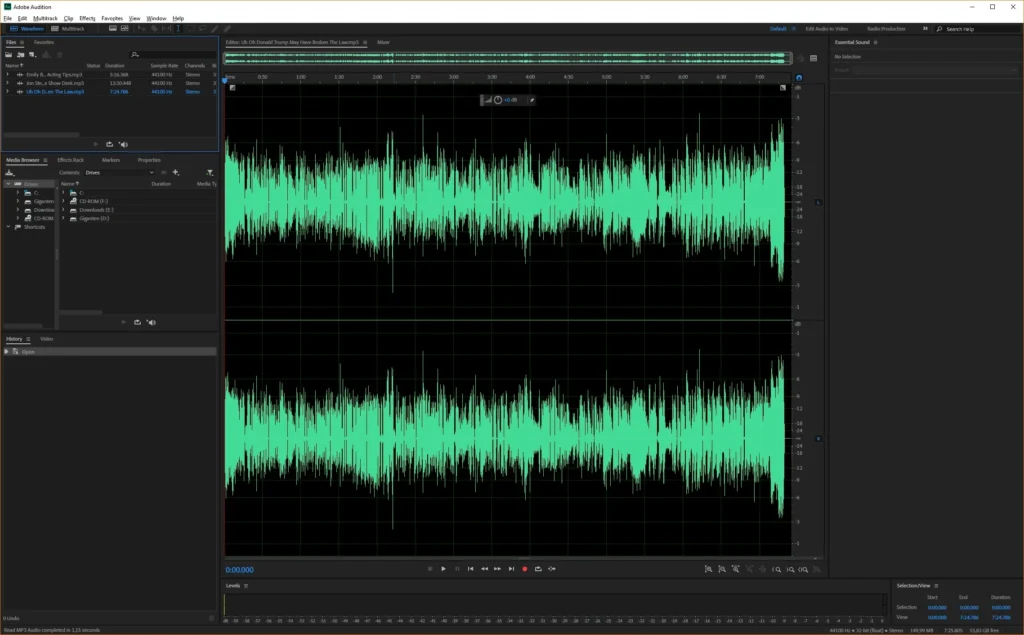 adobe audition 2025 screenshot