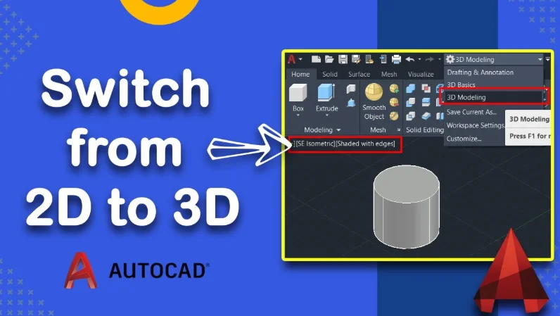 How to Convert 2D to 3D in AutoCAD