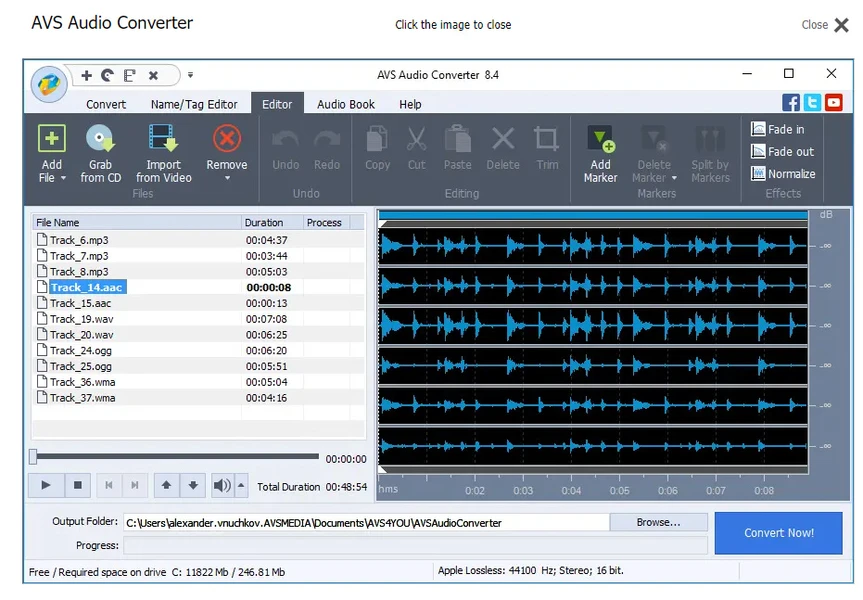 avs audio converter 2026 screenshot
