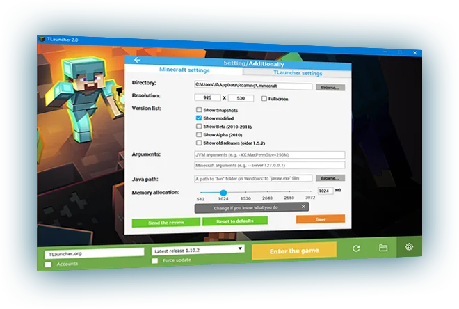 TLauncher — Download Minecraft Launcher Screenshot