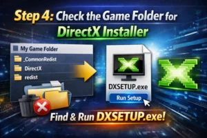 Step 4: Check the Game Folder for DirectX Installer