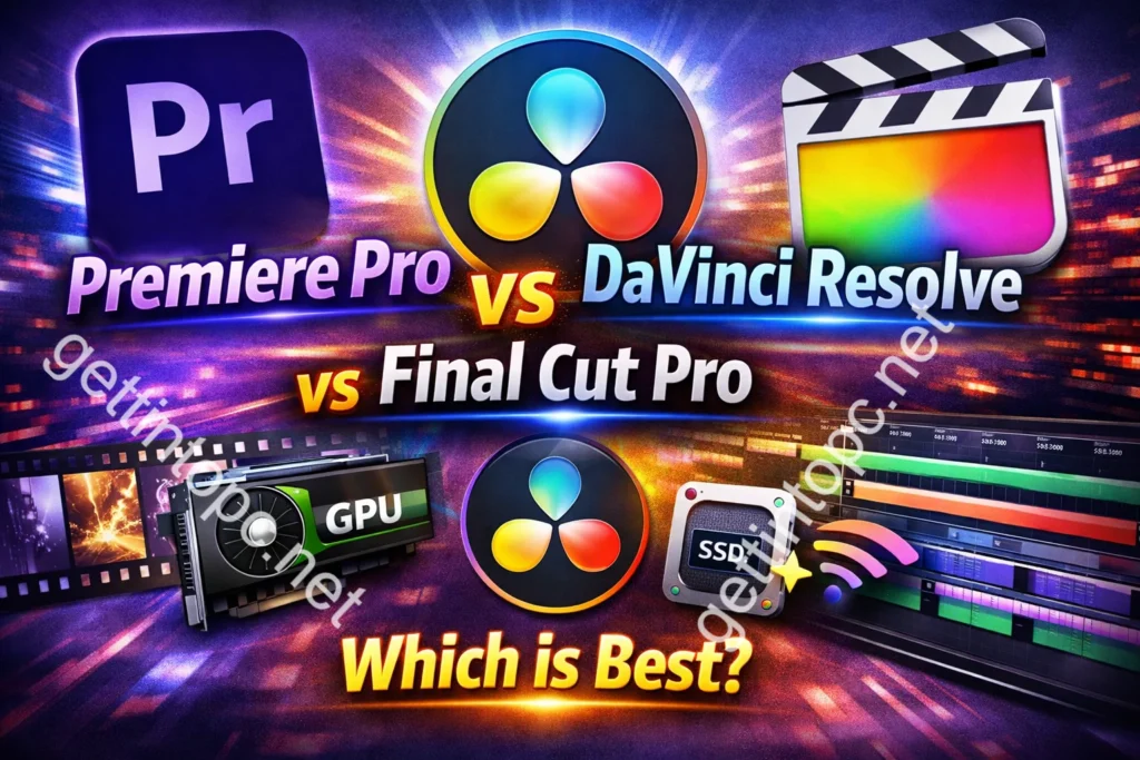 Adobe-Premiere Pro vs DaVinci Resolve vs Final Cut Pro