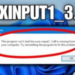 How to fix and Download xinput1_3.dll Missing File