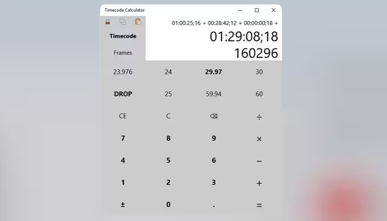 timecode calculator 2026
