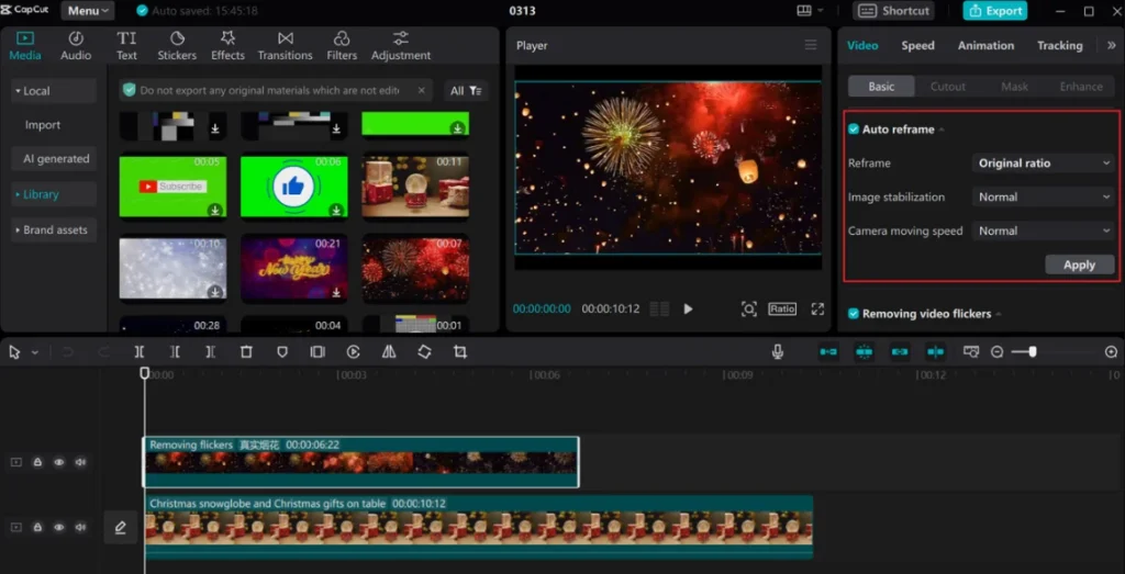 capcut pro 2026 for pc screenshot