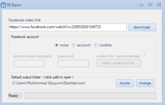FBDown Video Downloader screenshot
