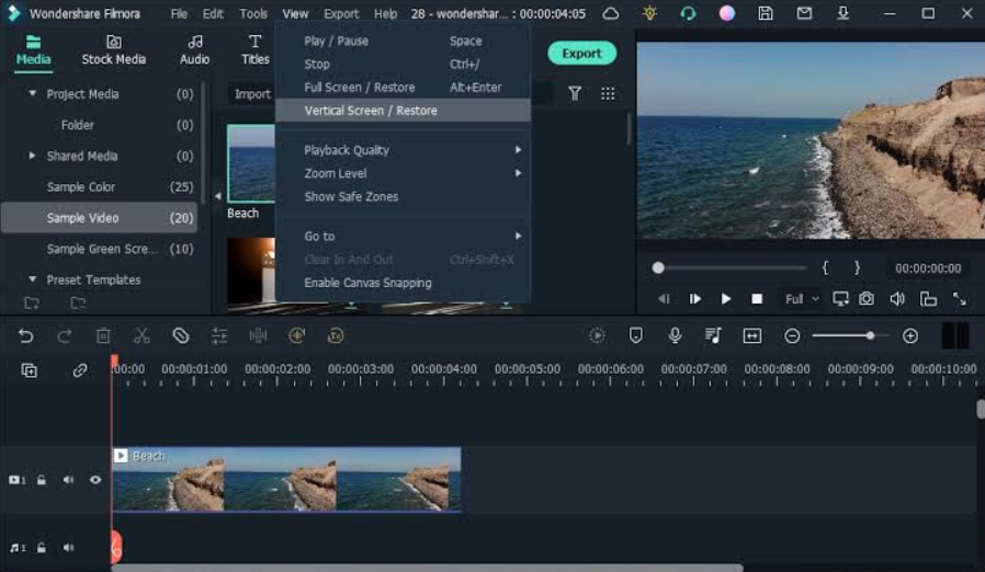 wondershare filmora 2026 work screenshot